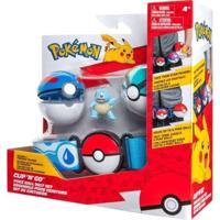 Riem - BANDAI - Pokémon Clip 'N' Go - 1 riem, 2 Poké Balls en 1 Squirtle beeldje 5 cm