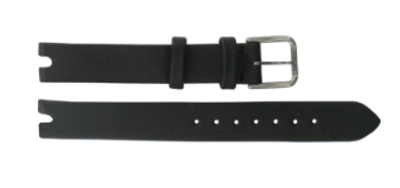 Horlogeband Tissot T604030479 / T003209 / T0032096711200 Leder Zwart 4mm