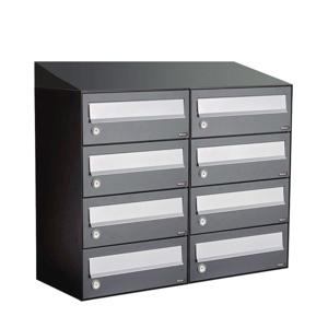 Allux Hive Set 2-Breed, 4-Hoog Met Dak Antraciet - 40030065_2x4d