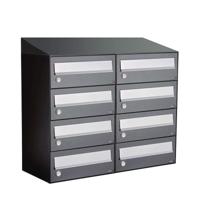 Allux Hive Set 2-Breed, 4-Hoog Met Dak Antraciet - 40030065_2x4d