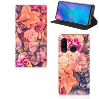 Huawei P30 Lite New Edition Smart Cover Bosje Bloemen Huawei P30 Lite New Edition Smart Cover Bosje Bloemen