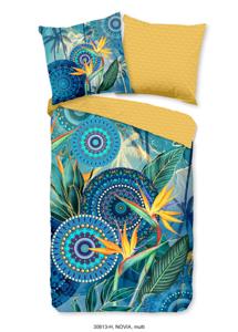 HIP Dekbedovertrek "mandal&apos;s en strelitzia bloemen" - Multi - (135x200 cm) - Katoen Satijn