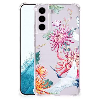 Samsung Galaxy S22 Case Anti-shock Bird Flowers
