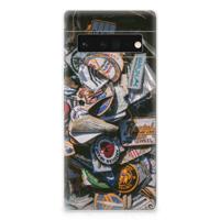 Google Pixel 6 Pro | Siliconen hoesje | met foto Badges