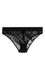 DSQUARED2 logo-embroidered lace briefs - Noir