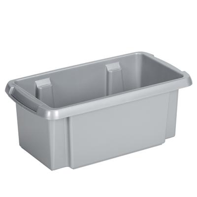 Sunware Opslagbox Nesta - kunststof - 7L - grijs - 38 x 21 x 14 cm