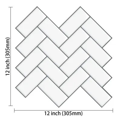 StickaTile 3D Tegellook Wandstickers - Zelfklevende Warmtebestendige Tegelstickers (10 stuks)