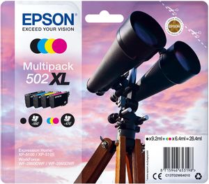 Epson inktcartridge 502XL, 470 - 550 pagina's, OEM C13T02W64010, 4 kleuren