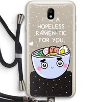 I'm A Hopeless Ramen-Tic For You: Samsung Galaxy J7 (2017) Transparant Hoesje met koord