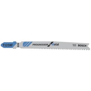 Bosch Accessories 2608638472 Decoupeerzaagblad T 123 X, Progressor for Metal, verpakking van 3 stuks 3 stuk(s)