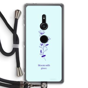 Bloom with grace: Sony Xperia XZ2 Transparant Hoesje met koord