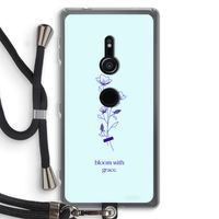 Bloom with grace: Sony Xperia XZ2 Transparant Hoesje met koord