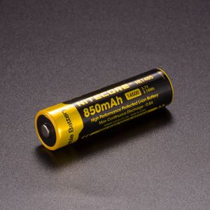 1 Stuk - Nitecore NL1485 14500 850mah 3.7V Li-ion oplaadbaar batterij