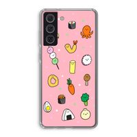 Happy bento friends: Samsung Galaxy S21 FE Transparant Hoesje