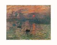 Kunstdruk Claude Monet - Impression, Sonnenaufgang 71x56cm