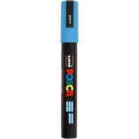 Uni-Posca Posca marker, afm pc-5m, lijndikte 2,5 mm, medium, lichtblauw, 1 stuk