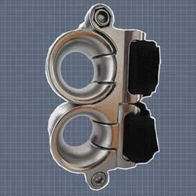 Wichard Scepter Geleide Oog Dubbel Rvs Voor 25 Mm Paal 20 Mm Lijn Default