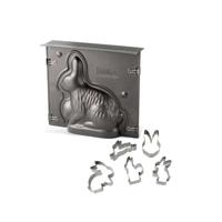 3D Paashaas Mallenset en 5 Paashaas Koekjesvormpjes - ZENKER