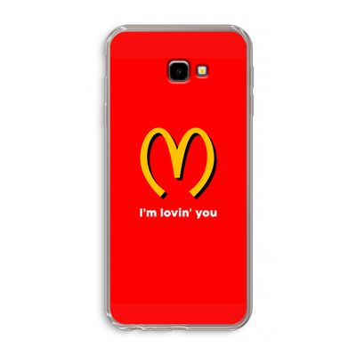 I'm lovin' you: Samsung Galaxy J4 Plus Transparant Hoesje