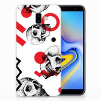 Silicone Back Case Samsung Galaxy J6 Plus (2018) Skull Red