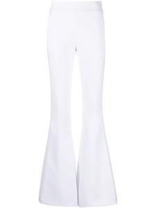 Genny pantalon évasé à fermeture zippée - Blanc