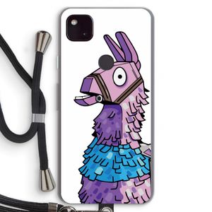 Lama: Pixel 4a 5G Transparant Hoesje met koord