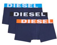 Diesel Boxershorts Shawn 3-pack blauw met gekleurde band