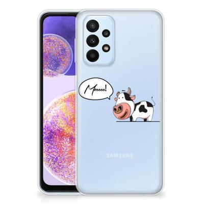 Samsung Galaxy A23 Telefoonhoesje met Naam Cow Samsung Galaxy A23 Telefoonhoesje met Naam Cow