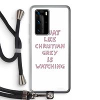 Christian Grey: Huawei P40 Pro Transparant Hoesje met koord
