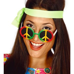 Peace Sixties flower power verkleed bril   -