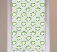 Fruit rolgordijnen Groene moderne appels doodle patroon