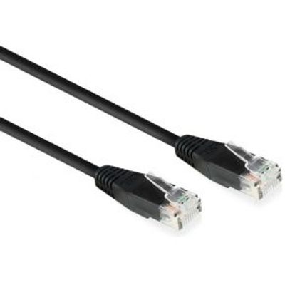 ACT Zwart 5,0 meter U/UTP CAT6 patchkabel met RJ45 connectoren