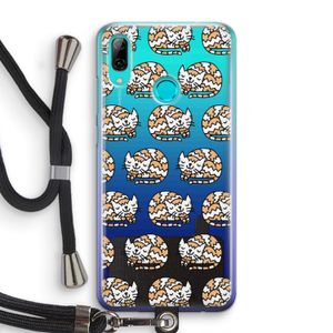 Slapende poes: Huawei P Smart (2019) Transparant Hoesje met koord