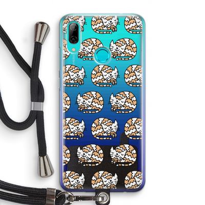 Slapende poes: Huawei P Smart (2019) Transparant Hoesje met koord