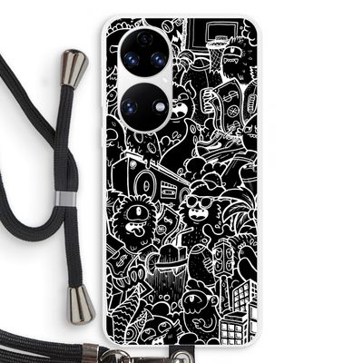 Vexx Black City : Huawei P50 Transparant Hoesje met koord