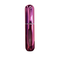 Mini Parfum Flesje - Navulbaar - 5 ml - Reisflesje - Parfumverstuiver - Glanzend Roze - thumbnail