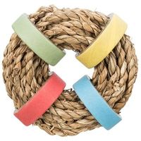 Trixie Zeegras ring met papieren ringen naturel