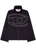 Diesel veste à logo appliqué - Noir