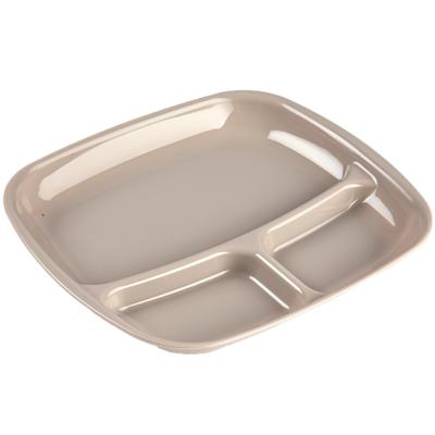 Plasticforte Camping bord 3 vaks - kunststof - beige - 21 x 24 cm