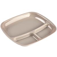 Plasticforte Camping bord 3 vaks - kunststof - beige - 21 x 24 cm