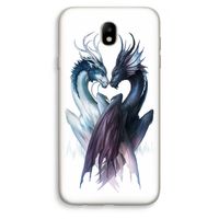 Yin Yang Dragons: Samsung Galaxy J7 (2017) Transparant Hoesje
