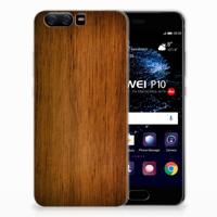 Huawei P10 | Bumper Hoesje | Donker Hout