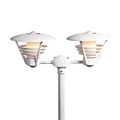 Lantaarnpaal Gemini 2 lichts Pegasus wit 501-250 + 576-250
