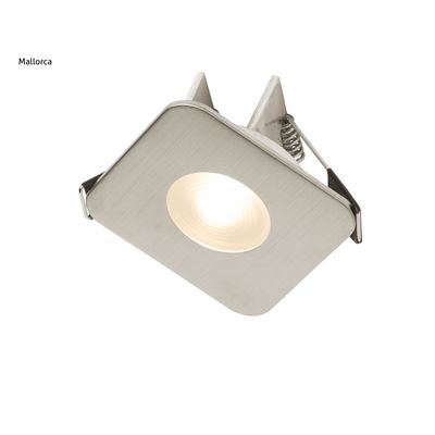 Inbouwspot Häsler Mallorca Incl. Fase Aansnijding Dimbaar 6,8 cm 4 Watt Warm Wit RVS Set 5x