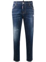 DSQUARED2 jean skinny crop à clous - Bleu DSQUARED2 jean skinny crop à clous - Bleu