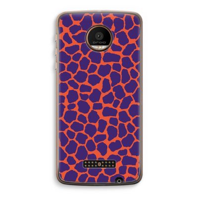 Purple Giraffe: Motorola Moto Z Force Transparant Hoesje