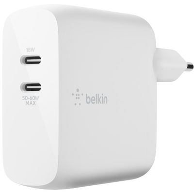 BOOSTCHARGE 2-poorts USB-C PD GAN-wandlader 63W Oplader