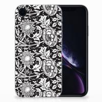 Apple iPhone Xr | TPU Case | Black Flowers