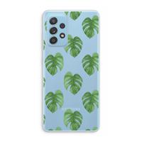 Monstera leaves: Samsung Galaxy A73 Transparant Hoesje