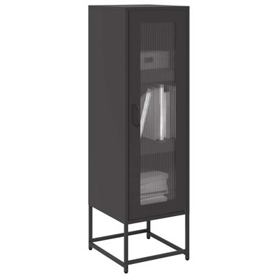 Hoge kast 36x39x123 cm koudgewalst staal zwart